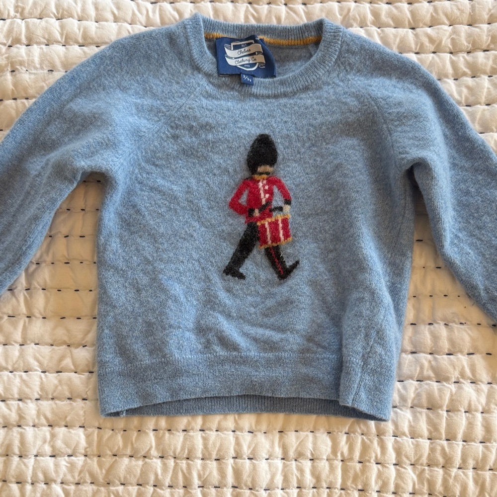 Janie and Jack Blue Boys' Drummer Sweater